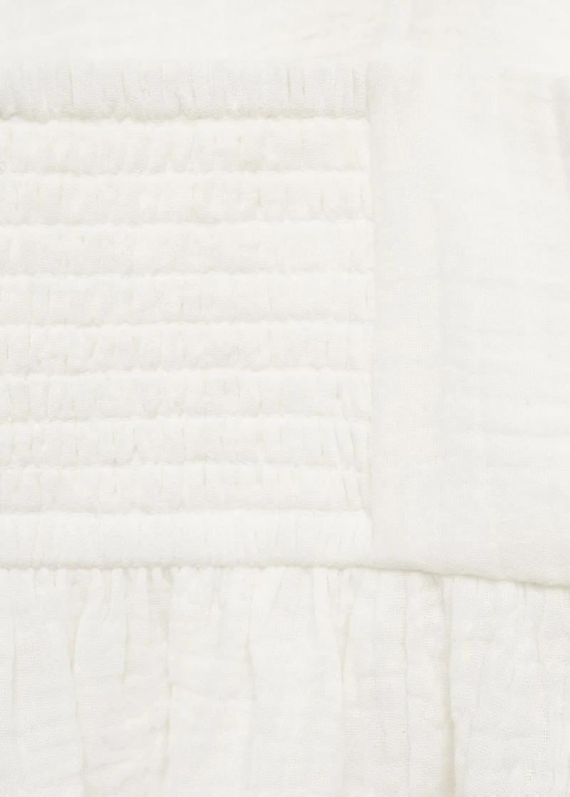 Cotton top with ruffles