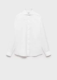 Slim-fit cotton suit shirt