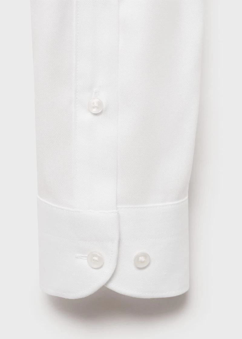 Slim-fit cotton suit shirt