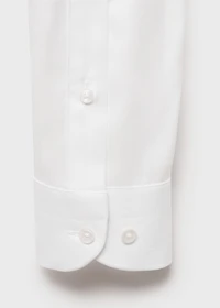Slim-fit cotton suit shirt