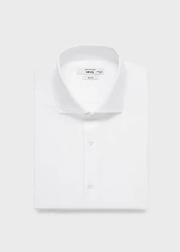 Slim-fit cotton suit shirt