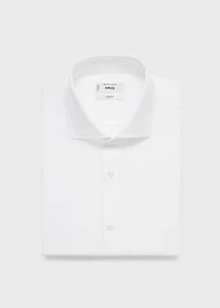 Slim-fit cotton suit shirt