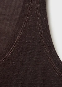 Linen top with sleeves