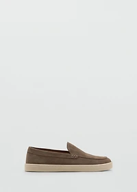 Split leather shoes