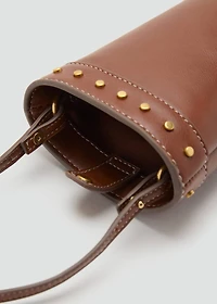 Studded cell phone case with shoulder strap