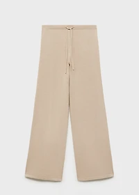 Straight knitted pants