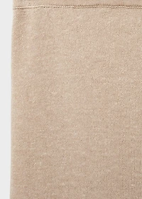 Straight knitted pants