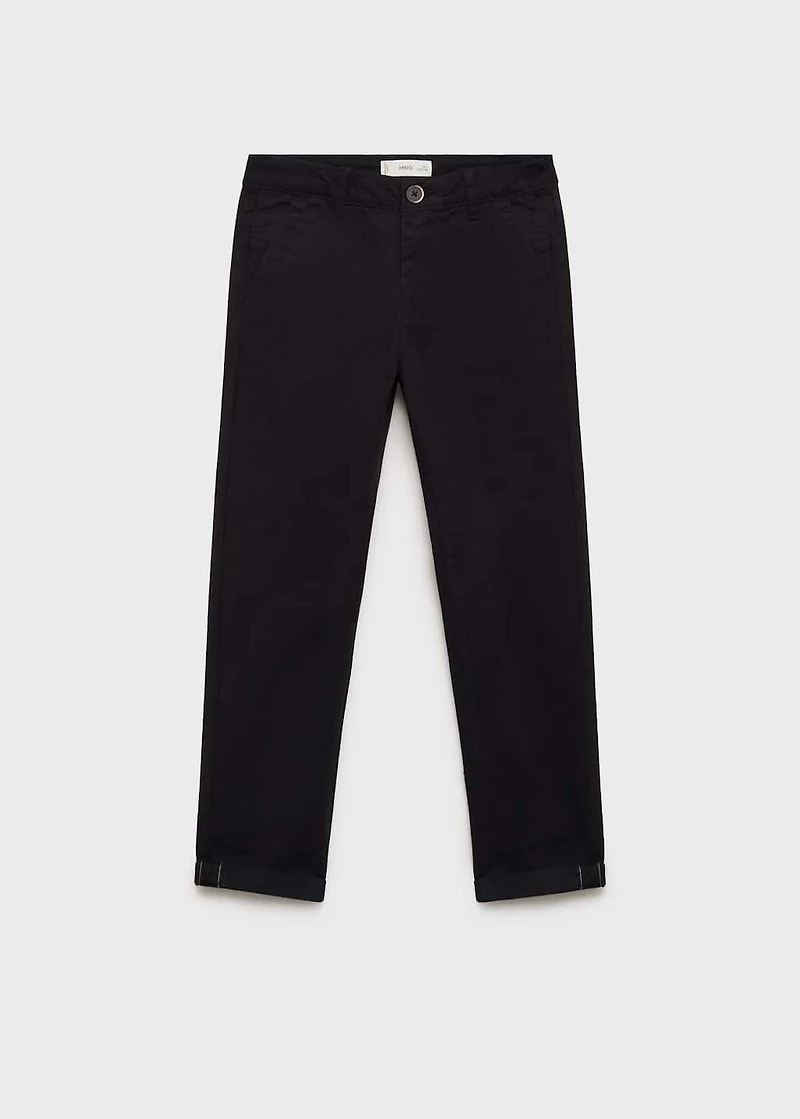 Plain chino pants