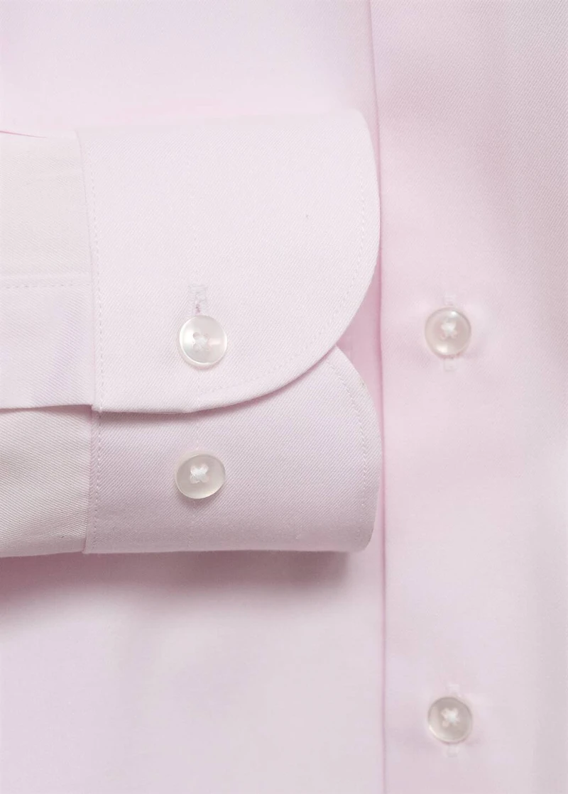 100% cotton slim-fit suit shirt