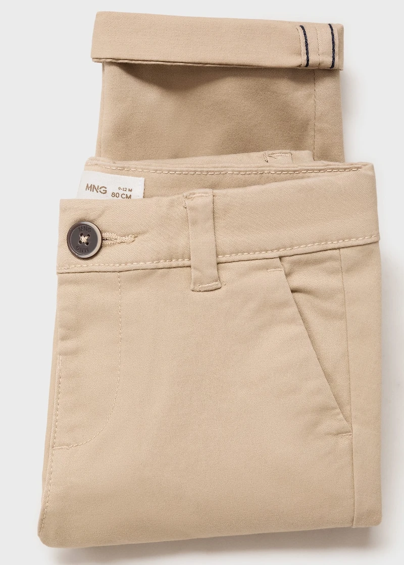 Cotton chinos