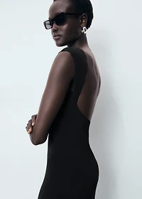 Open back dress