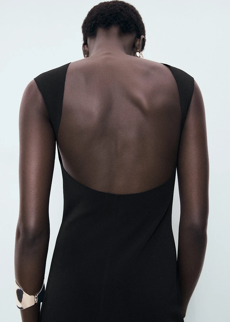 Open back dress