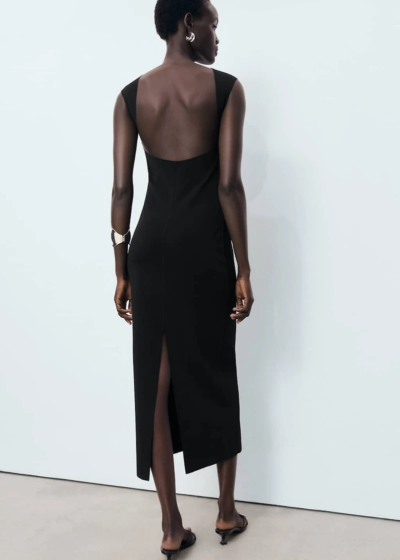 Open back dress