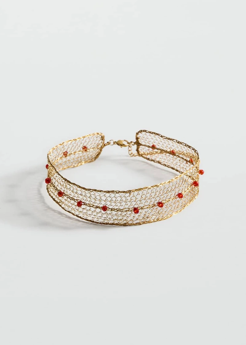 Crystal choker necklace