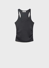 Cotton maternity top with straps