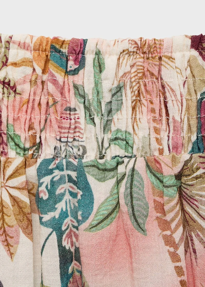Printed long skirt