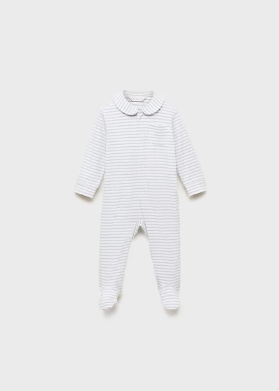 Striped bodysuit pyjamas