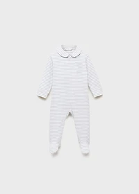 Striped bodysuit pyjamas
