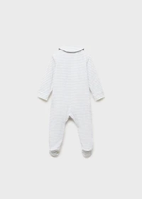 Striped bodysuit pyjamas