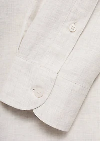 Cotton linen-blend shirt