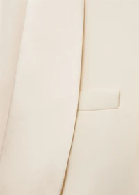 Suit jacket with satin lapels