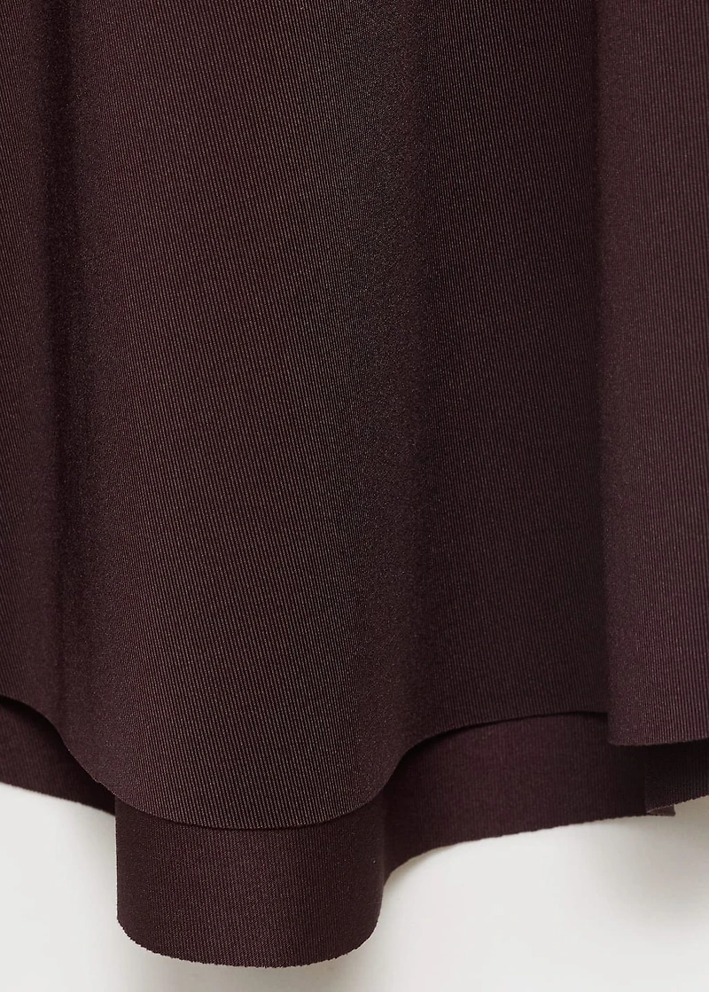 Draped midi skirt