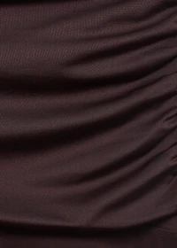 Draped midi skirt