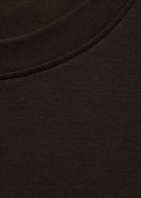 Rounded neck cotton t-shirt