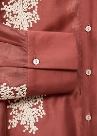Embroidered lyocell shirt