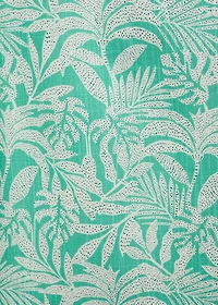 Cotton pants with leaf pattern