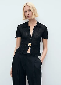 Wide leg pleated pants