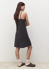 Micro-modal nightgown with straps