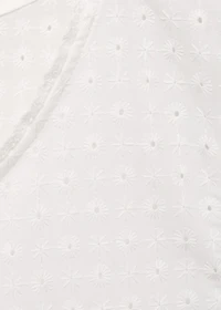 Cotton nightdress with embroidered detail