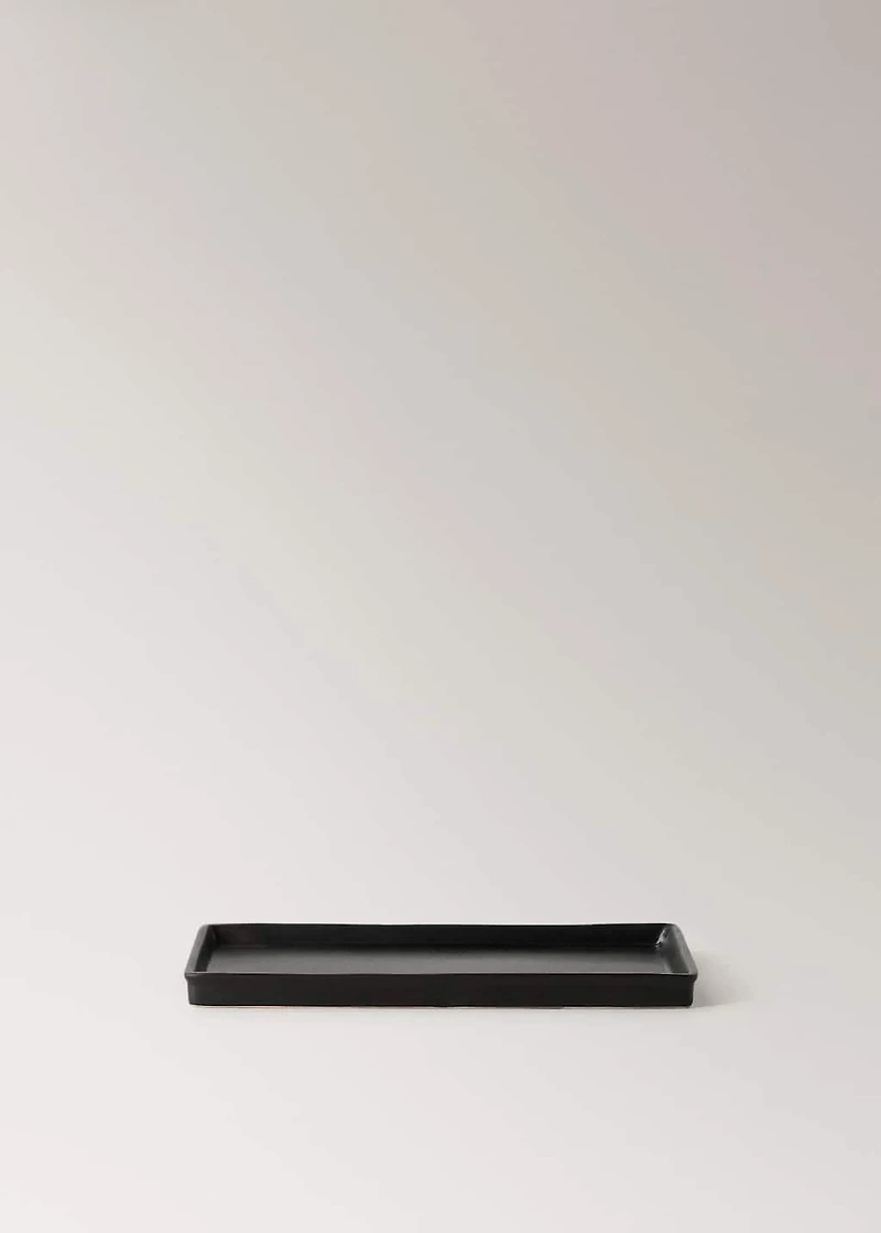 Matte-finish bathroom tray