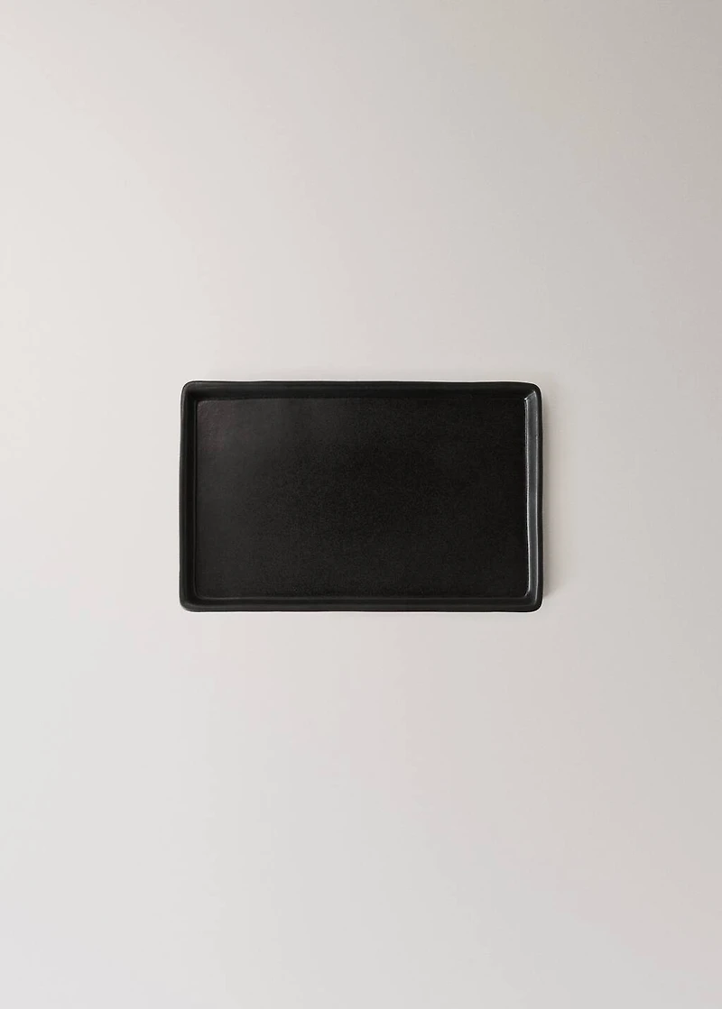 Matte-finish bathroom tray