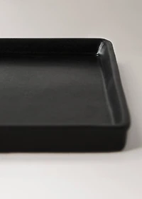Matte-finish bathroom tray