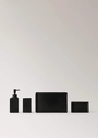 Matte-finish bathroom tray