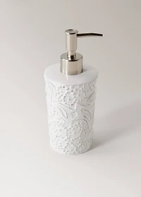 Embossed soap dispenser