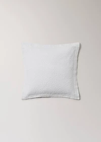 Cotton jacquard cushion cover with mosaic design 50x50 cm