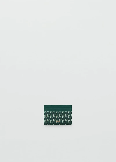 Card holder with printed logo