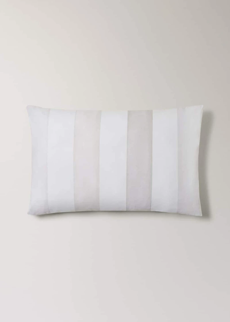 Two cotton percale pillowcases with a stripe print 50x75 cm
