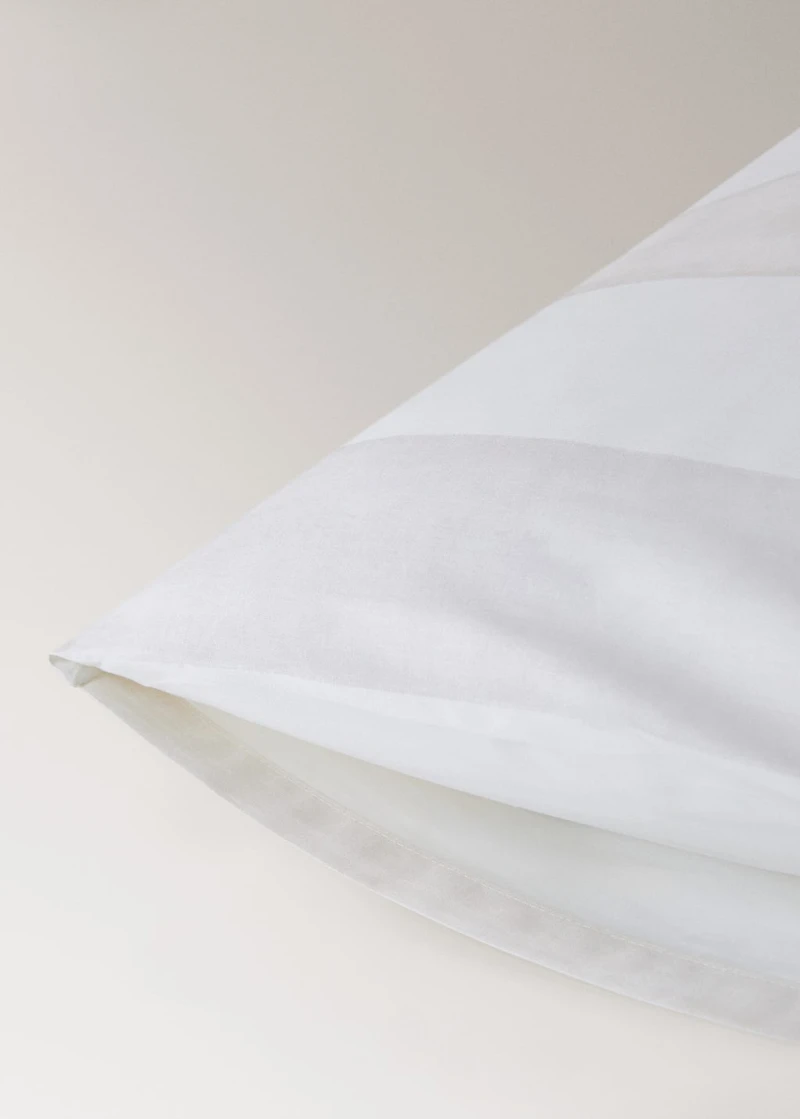 Two cotton percale pillowcases with a stripe print 50x75 cm