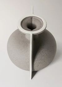 Small earthenware bottle vase