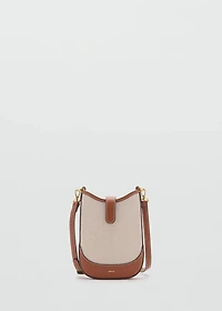 Canvas crossbody cell phone case