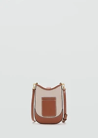 Canvas crossbody cell phone case