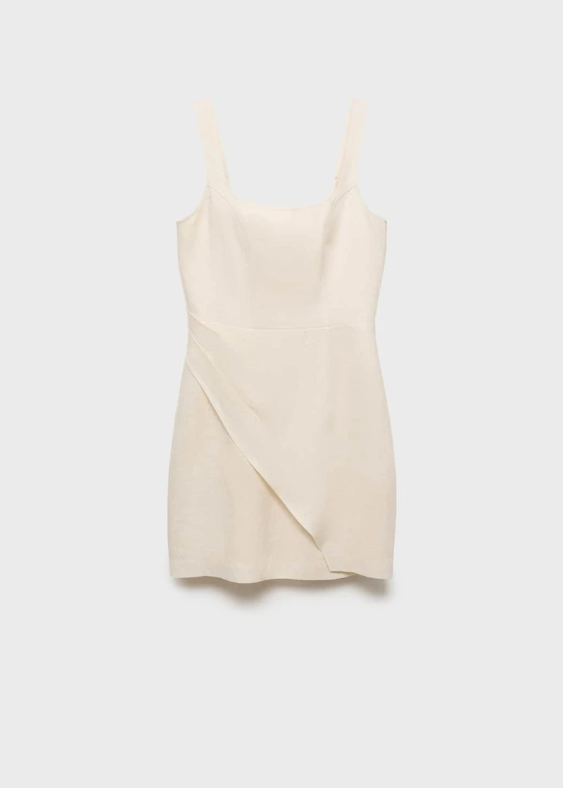 Linen wrap dress