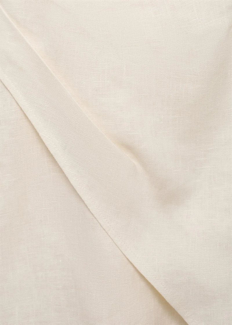 Linen wrap dress