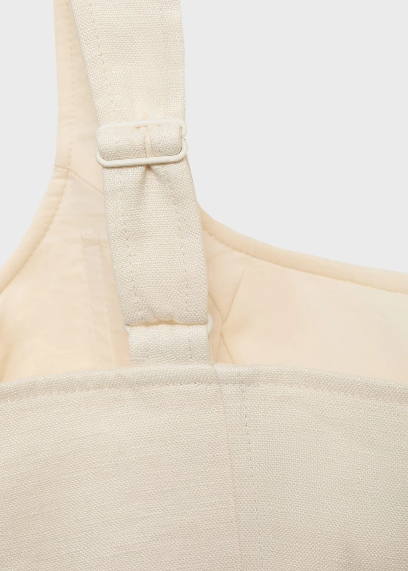 Linen wrap dress
