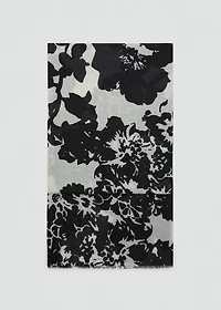 Floral print scarf
