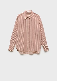 Striped straight shirt